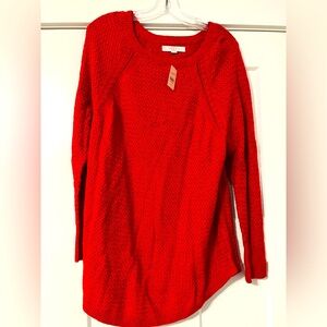 NWT Ann Taylor Loft Cozy Red Sweater